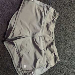 Grey Athleta workout shorts